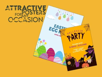 Attractive posters/artwork for any occasion