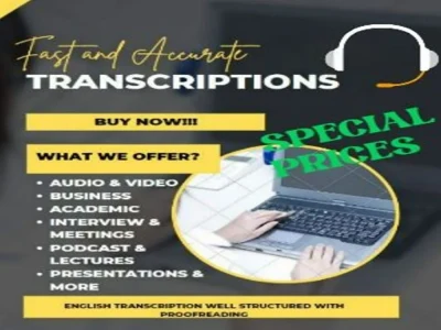 Accurate and Fast Transcription in English