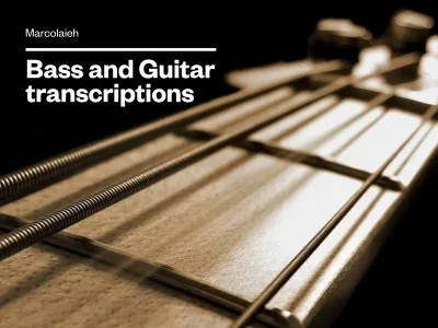 A guitar or bass transcription