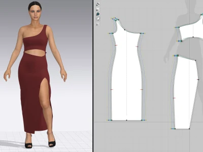 Digital garment patterns for factory & home-sewing