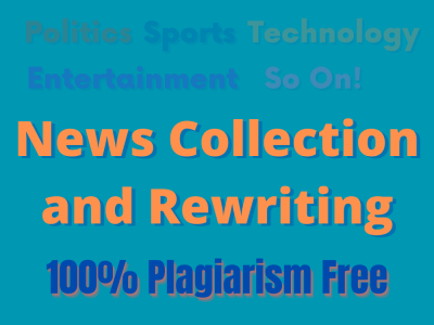 A Journalistic News Story, 100% Plagiarism FREE