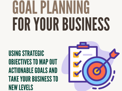 A business goal-setting consultation and tracking worksheet