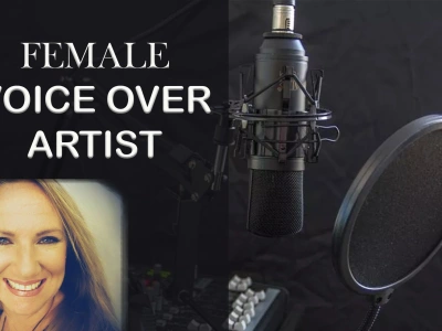 A female audiobook narrator