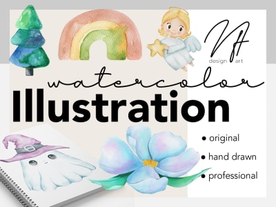 A hand drawn watercolor illustration