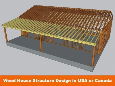 Wood Deck Structure Design in USA or Canada