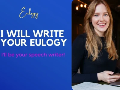 Heartfelt eulogy or celebration of life speech