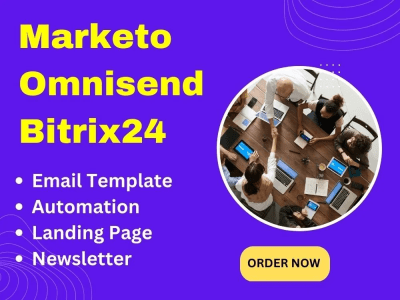 A professional marketo, omnisend, britrix24 email template and automation
