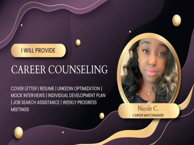 Professional career counseling services.