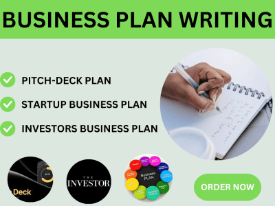 StartUp Business Plan, Financial Plan, Pitch Deck Business Plan, Bank Loan