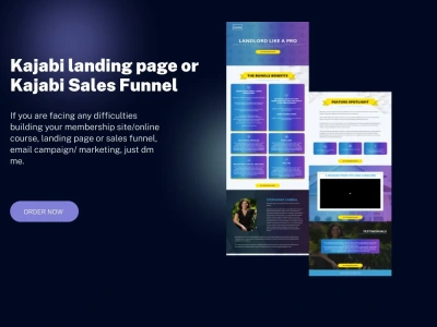 Highly converted Kajabi marketing funnel and Kajabi landing page