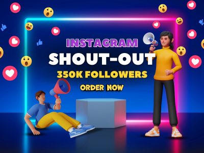 Instagram SHOUTOUT on my 350k followers account
