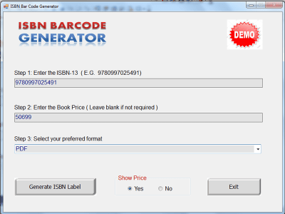 A tool to generate ISBN Barcode