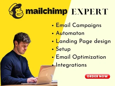Mailchimp landing page, Mailchimp email template, Mailchimp automation