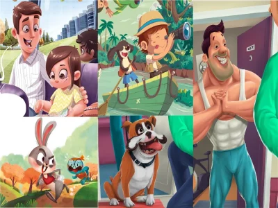 Amazing book illustrations and storyboards