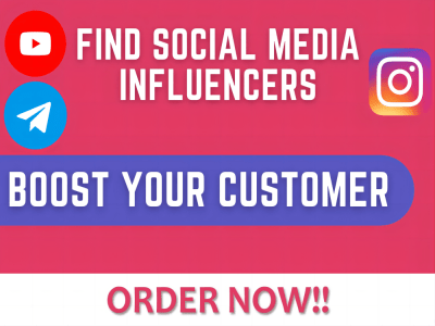 Influencer marketing research Instagram influencer list