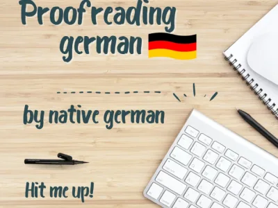 German proofreading of your text