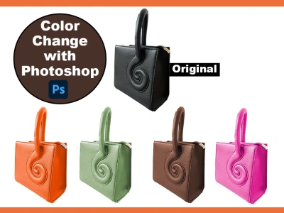 Product Color change, and replacement with Photoshop