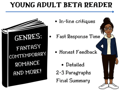 A detailed, honest beta read on your young adult novel