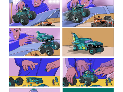 A stunning and efficient storyboard for your client
