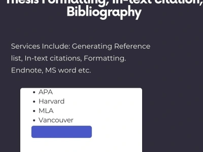 An academic reference  manager for your thesis