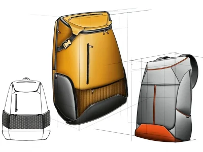 Backpack, travel bag, ladies bag and purse design