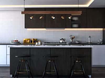 Realistic images of rendered interiors
