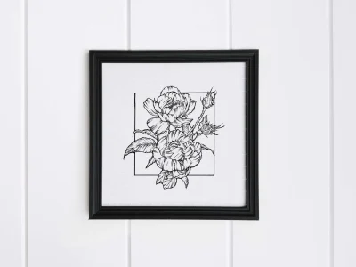 Genuine botanical drawings to decorate your artwork space.
