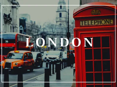A map of the most interesting attractions, restaurants, hotels in London