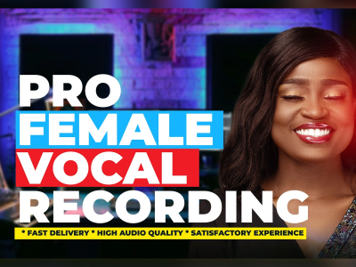 A Pro Female Vocal, Female Singer For your Song