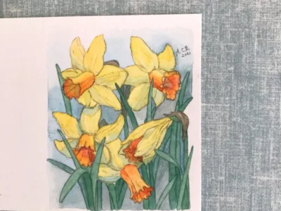 A beautiful custom floral botanical illustration
