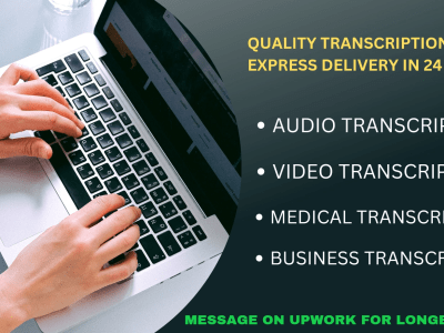 Accurate transcription of audio files.