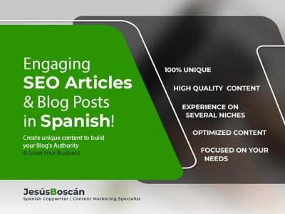 A 100% original SEO articles and blog posts in Spanish
