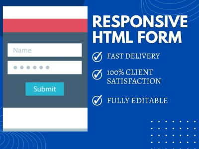 HTML web form, responsive design | Upwork