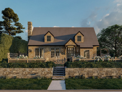 A photorealistic rendering for your architectural project