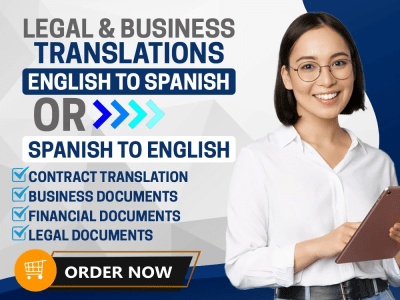 A Legal or Business Translations English⇆Spanish