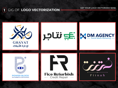 Professional Logo Vectorization Service for your pixelated logo