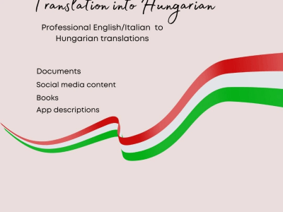 English and Italian texts translated to Hungarian