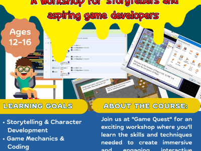 Tailored 1:1 Game Development & Storytelling sessions with practical skills
