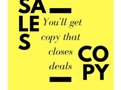 Conversion-focused sales copy that closes deals