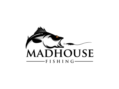 Creative fishing logo with unlimited revisions