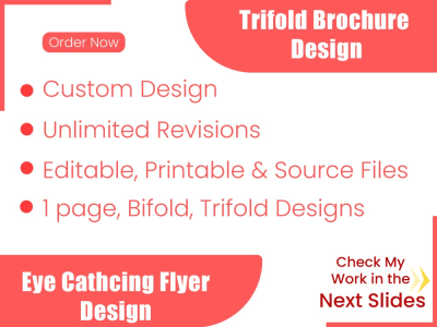 Engaging trifold or bifold brochure & flyer design for your business