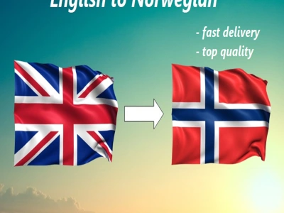A high-quality English to Norwegian translation!