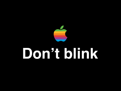 Engaging "Don't Blink" Apple Animation-Grabs attention, boosts brand impact