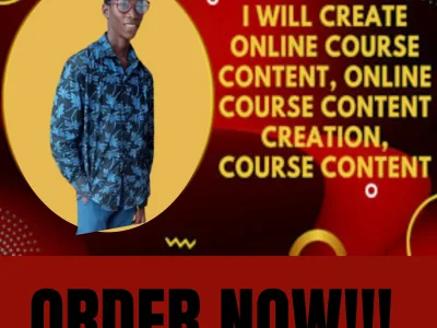 An amazing course content, course curriculum, and create content for you