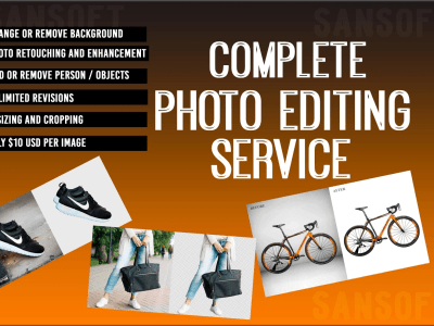 Photoshop editing, background removal and photo retouching service