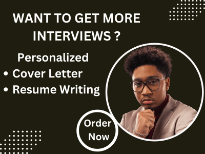A customized cover letter created from scratch