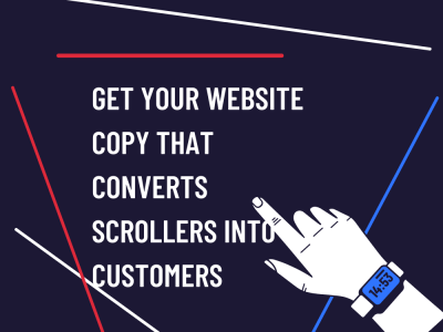 A website copy that hooks your customer on your website