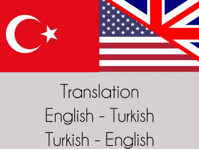 Translation from Turkish to English or English to Turkish