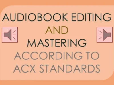 Audiobook converted according to acx and creat best real human TTS Voices.