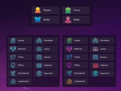 Set of website / app / game icons